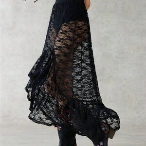 Asymmetrical Lace Skirt